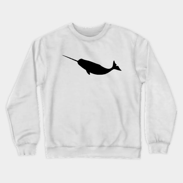 Narwhal Silhouette Crewneck Sweatshirt by AustralianMate